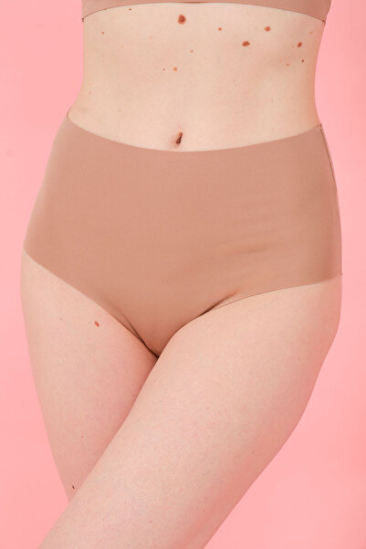 mellie سراويل نسائية أساسية عالية الخصر مقطوعة بالليزر