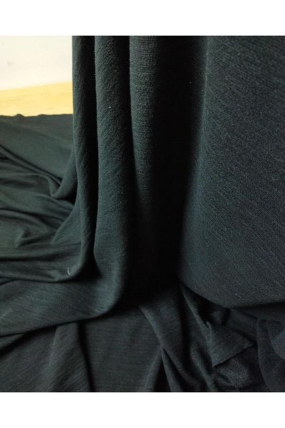 Kumaş Parça Λεπτό πλεκτό σε μαύρο χρώμα (Πλάτος 170 cm x Μήκος 185 cm)