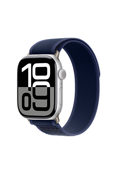 Ummeslem Apple Watch 10 46 mm için Uyumlu Kayış Kordonu KRD-77 Hasır Kordon