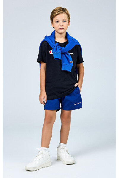 Champion Eco Future Beachshort Organik Pamuk Mavi Çocuk Mayo -306338-BS559