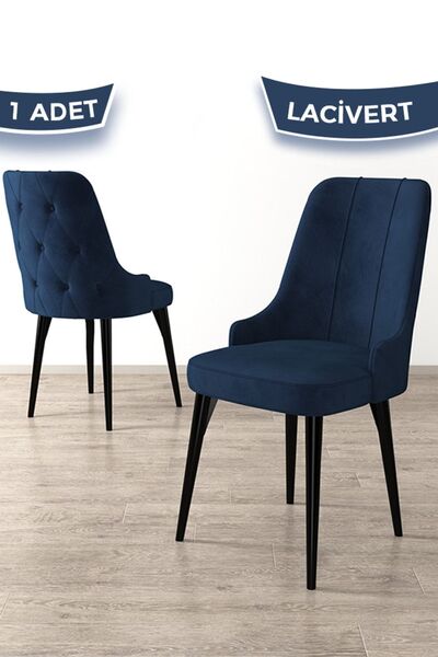 Canisa Maya Serisi, 1.sınıf Babyface Ithal Kumaş Lacivert Sandalye , Siyah Gü...