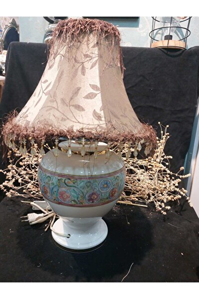 Genel Markalar Antika İtalya Porselen Abajur