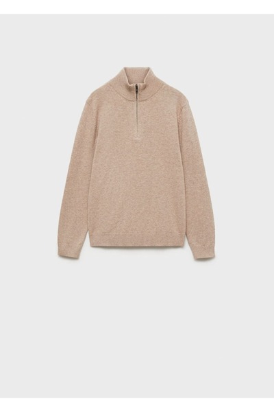 MANGO Kids Yakası Fermuarlı Kazak