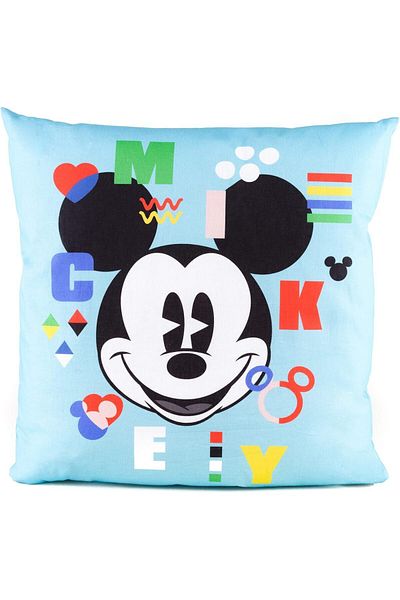 Disney Collection Mickey Mouse - Dekokissen Mit Füllung Und Reißverschluss - 40x40 Cm