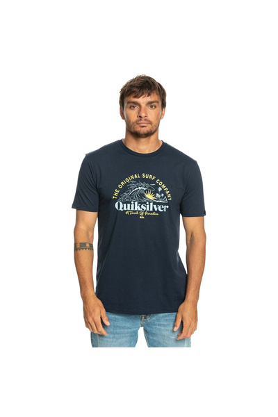 Quiksilver Sunsetwave Чоловіча синя футболка ЧОЛОВІЧА ФУТБОЛКА EQYZT07277