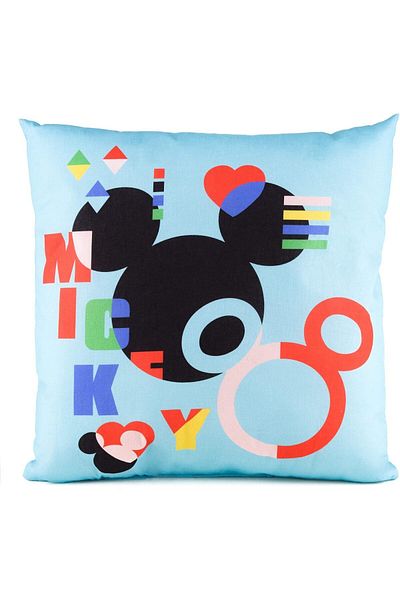 Disney Collection Mickey Mouse - Dekokissen Mit Füllung Und Reißverschluss - 40x40 Cm
