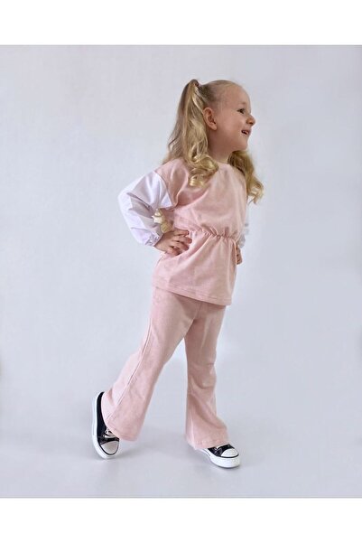 TINY BEAR Girl's Bony Bottom-Top Set