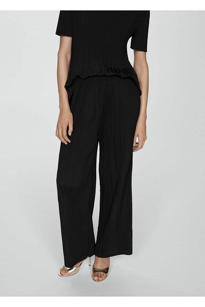 MANGO Woman Draped Pleated Pants