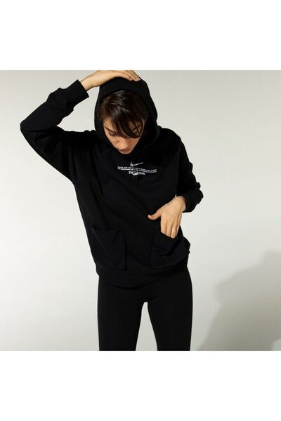 Nike Спортивний одяг Swoosh Жіночий чорний спортивний світшот Cz8896-010