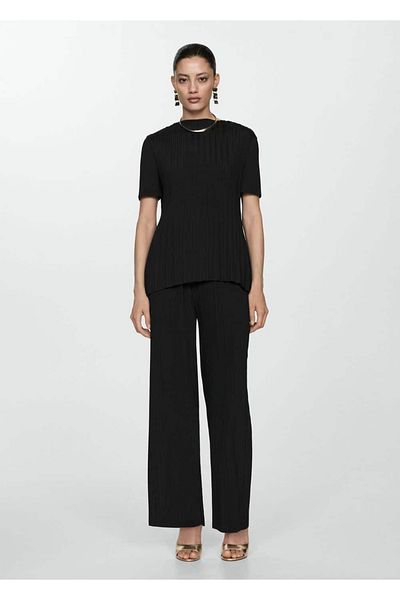 MANGO Woman Draped Pleated Pants