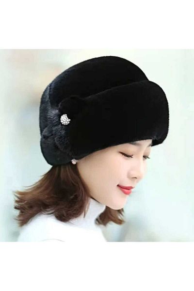 ÇEÇEN HOME Stylish Women's Winter Beanie - Warm Polyester Cap, Lightweight, Non-Stretch, Hand-Washable