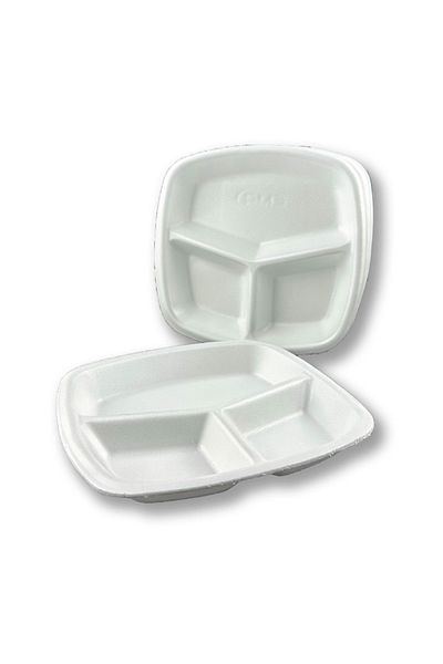 Home 3-Eye Disposable Foam Table D'Hôte 50 Pieces