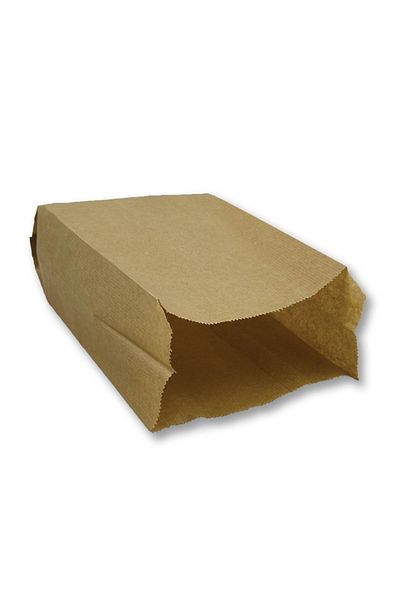Home 50 Pieces Medium Size Striped Paper Bag - Kraft-Şamua, Gift Package 12X29Cm, Solid Color