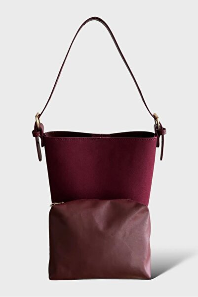 Cosy Bag Cherry Bordo Двостороння замшева сумка День закоханих