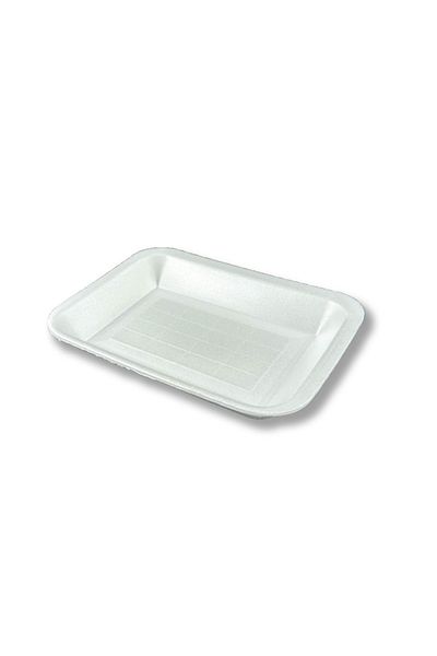 Home 500Gr Meat Plate - Foam Plate Container, 50 Pieces Butcher Container