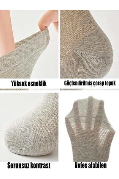 Çorap Bakkalı 6 Pack Unisex Invisible Sneakers Socks