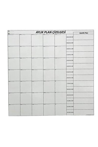 Genel Markalar Aylık Planlayıcı Manyetik Duvar Stickerıı Takvim Plan Çizelges...