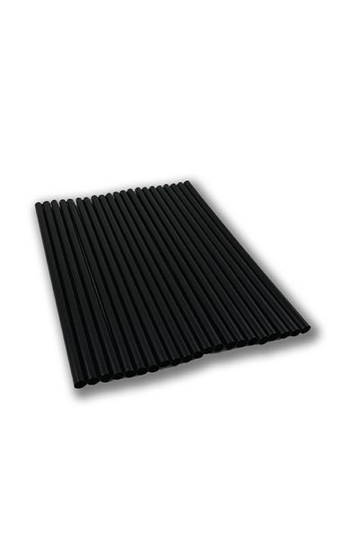 Home 700 Pieces Black Plastic Frozen Straws