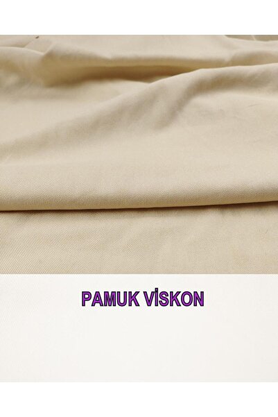 Kumaş Parça Крем Ренкте Памук Віскон - 140 см x 260 см