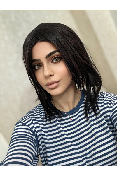favorim peruk Yeni Sezon Uzun Perçemli Kahve Peruk