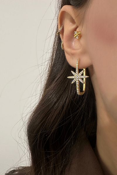 Okko Store 2 Piece Earrings with Northern Star