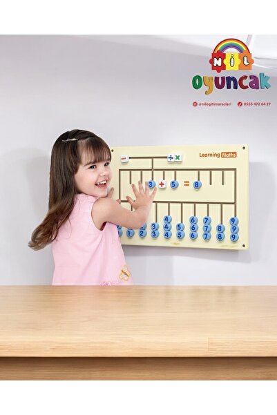 niloyuncak Ahşap Matematik Oyunu (duvar Monte)