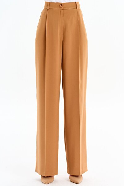 Tuğba Bol Paça Pantolon - Camel