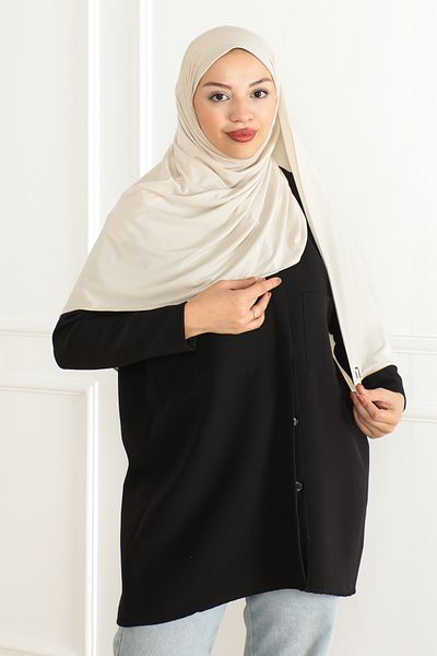 Molly Nelly Women's Stretchy Knitted Large Size Hijab Shawl