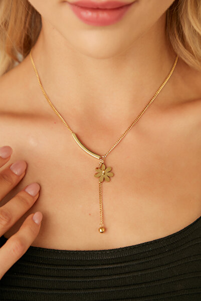 Lina Tia Kadın Sognilunari Çelik Model Altın Kaplama Su Yolu Gerdanlık Zincir...