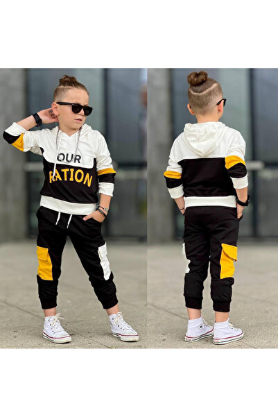 Bevitton Our Ration Printed Hooded Boy's Set