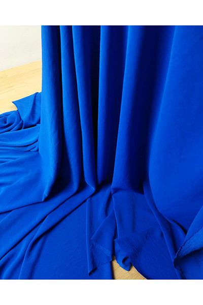 Kumaş Parça Μπλε Κρεπ Σιφόν - Πλάτος 150cm x Μήκος 195cm
