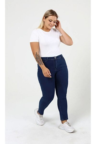 geenz manifacture Blugi de damă de mărime mare, albastru, skinny, clasici