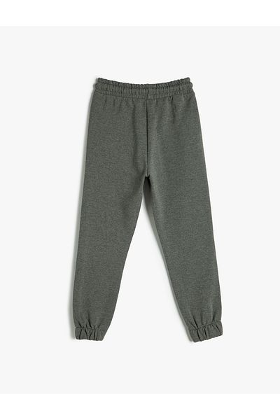 Koton Jogger Sweatpants Tie Waist Pocket Detailed Printed