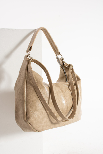 Rosmod Штучна бежева сумка через плече та ручна сумка для жінок