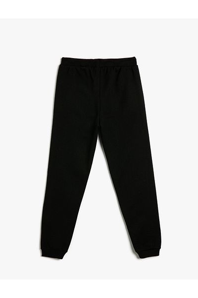 Koton Pantaloni de sport Jogger - Talie cu șireturi și picior elastic