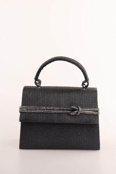 weem bag Geantă Venezia pentru femei Weembag cu mâner cu dungi cu nod