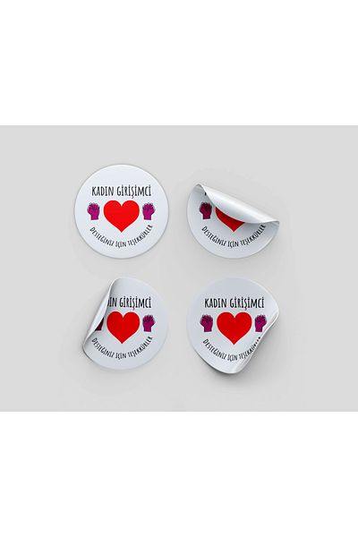 s'he design 3X3Cm 96Pcs Women Entrepreneur Sticker Thanks Label Thanks Packing Label