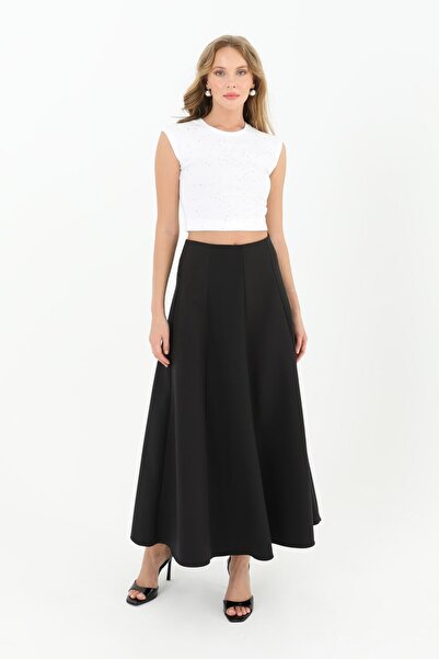 Puane Γυναικεία φούστα με λεπτομέρεια με ραφές 18202