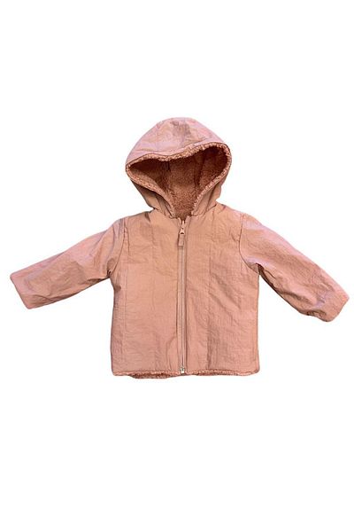Verscon Baby Girl/Boy Plush Zippered Hooded Coat