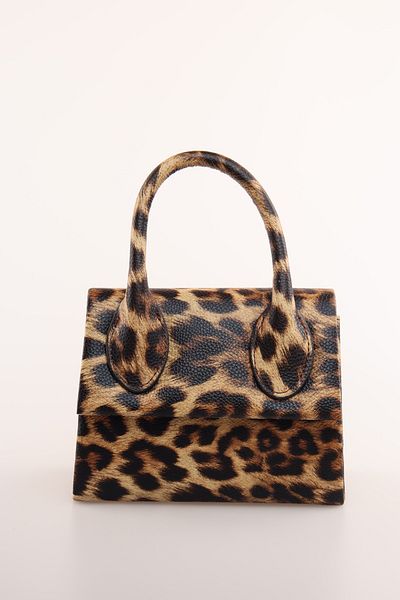 weem bag Дамска чанта Weembag Palermo с леопардов мотив и една дръжка