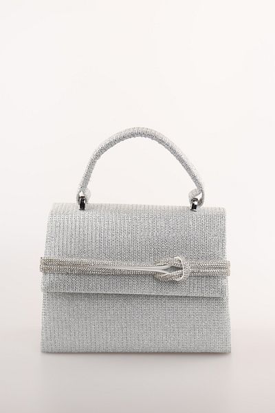 weem bag Geantă Venezia pentru femei Weembag cu mâner cu dungi cu nod