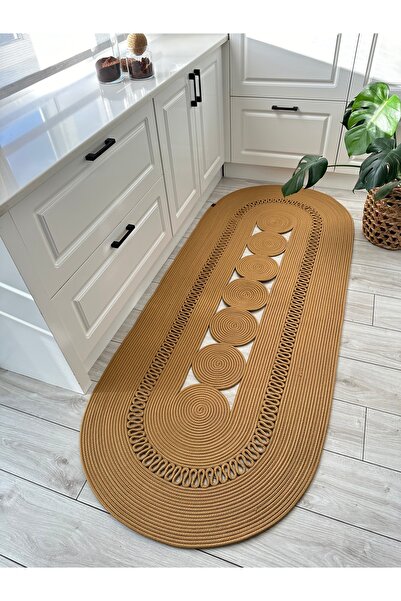 ERSU AHAT HOME DESİGN Jüt Kilim, Paspas, Mutfak Halısı, Banyo Paspası, Kilim,...