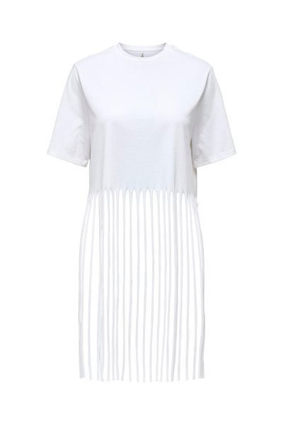 ONLY ONLZINNA S/S FRINGE TOP BOX JRS Γυναικεία Λευκή Μπλούζα - 15325262