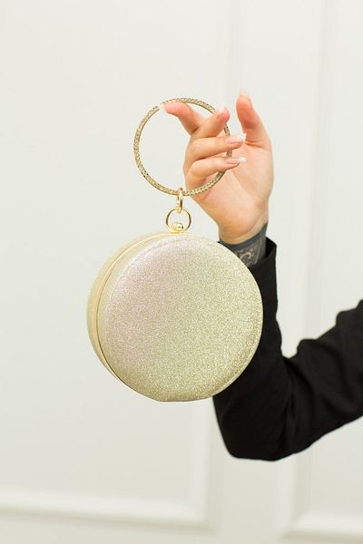 weem bag Τσάντα βραδινού φορέματος Weembag 155 Sand Glitter Bracelet |   Λαμπερή κομψή τσάντα