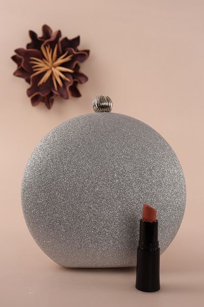 weem bag Τσάντα βραδινού φορέματος Weembag 183 Sand Glitter Oval Wrap