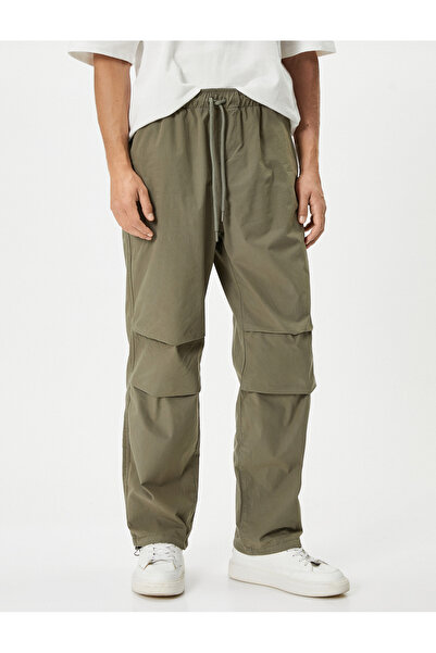 Koton Paraşüt Bol Pantolon Oversize Beli Bağcıklı Cep Detaylı