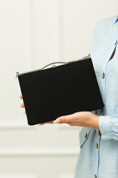 weem bag Weembag 126 Велурена чанта за портфолио с дъно на бутилка | Чанта с мека текстура