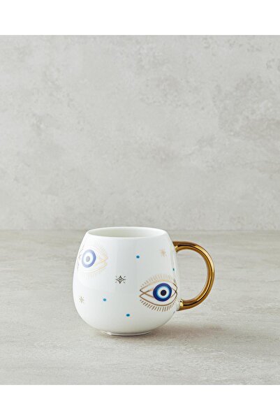 English Home Mystic Eyes New Bone China Kupa 425 ml Gold