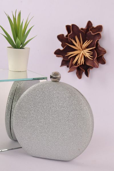 weem bag Τσάντα βραδινού φορέματος Weembag 183 Sand Glitter Oval Wrap