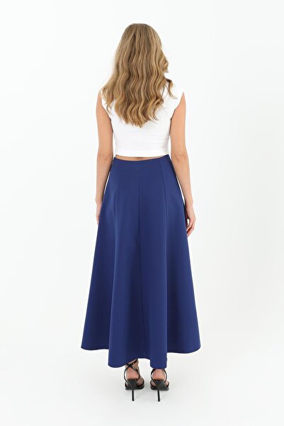 Puane Women's Stitching Detailed Piece Bell Skirt 18202